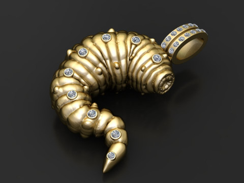 Organic form pendant 3D प्रिंट मॉडल