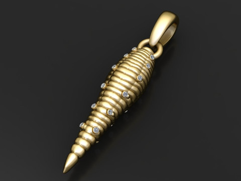 Textured jewel pendant 3Dプリントモデル