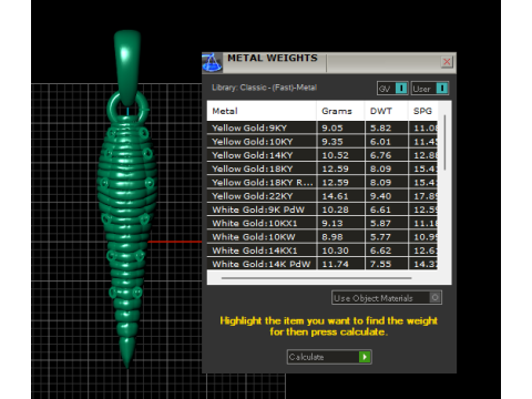Textured jewel pendant 3Dプリントモデル