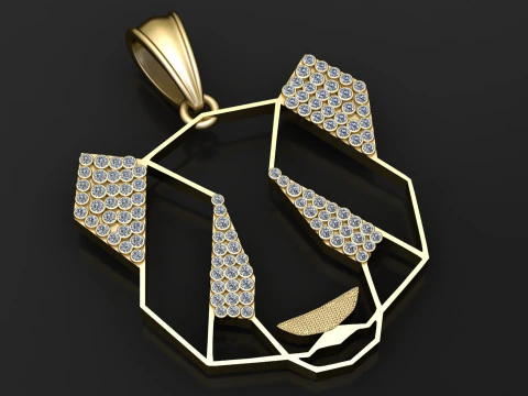 现代野生动物珠宝 3D 打印模型