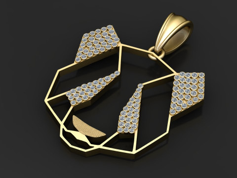 Modern Wildlife Jewelry 3D Принт Модель