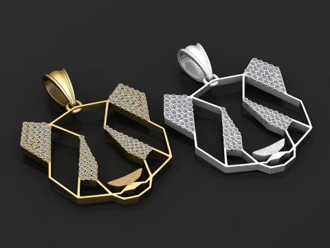 Modern Wildlife Jewelry 3D Print Model