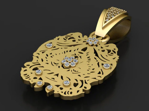 Gold Band pendants 3D Print Model