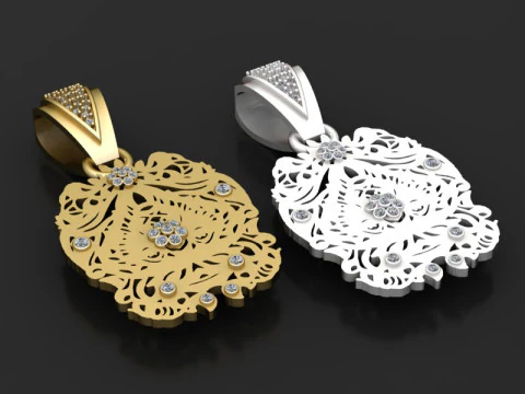 Gold Band pendants 3D Print Model