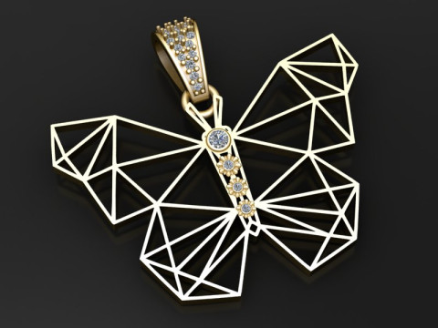 Butterfly Pendant Model do druku 3D