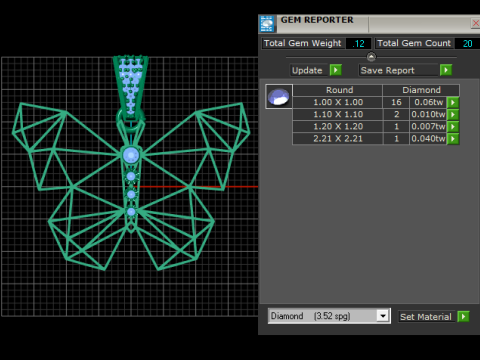 Butterfly Pendant Modello di stampa 3D