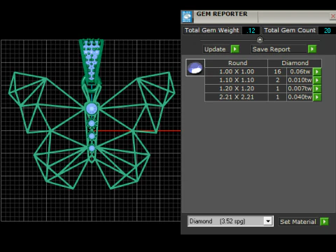 Butterfly Pendant 3D Print Model