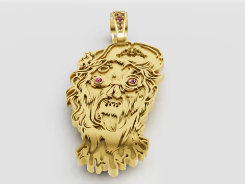 Gothic Pendant 3D Print Model