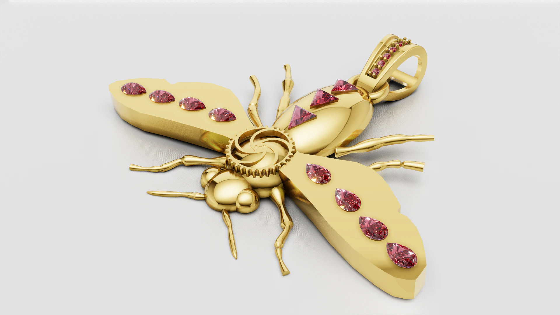 Bug Jewelry 3D Print Model .c4d .max .obj .3ds .fbx .stl .blend 