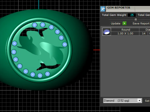 Artistic Fish Ring 3D Print Model