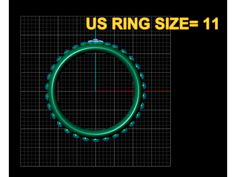 Grey Gemstone Ring 3D Принт Модель