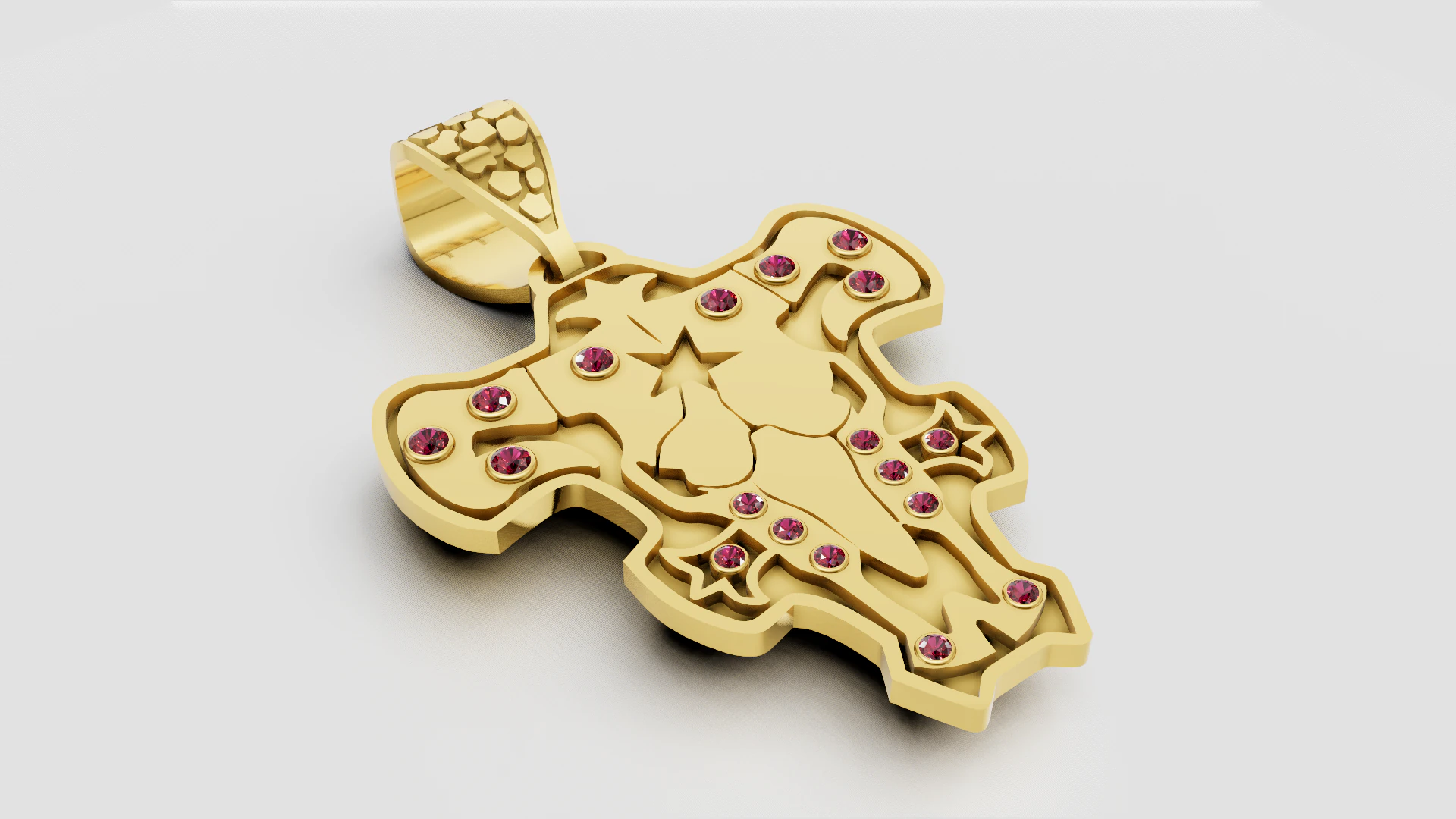Animal Head Pendant 3D Print Model .c4d .max .obj .3ds .fbx .stl .blend 