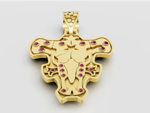 Animal Head Pendant 3D Print Model