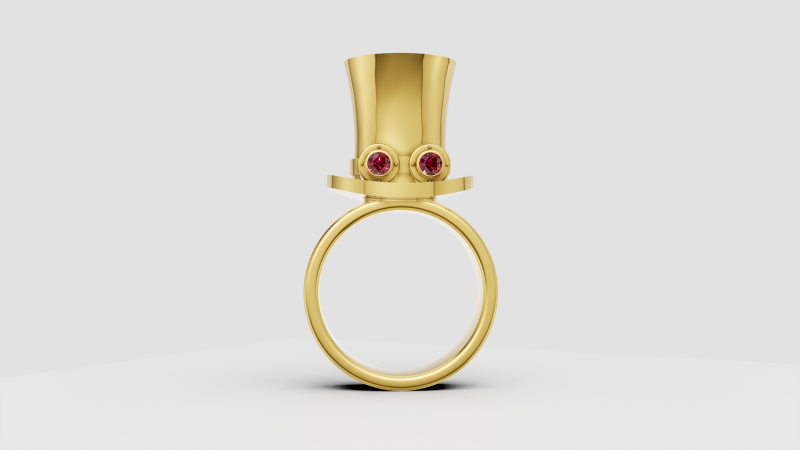 Gold Ring Design 3D Принт Модель .c4d .max .obj .3ds .fbx .stl .blend