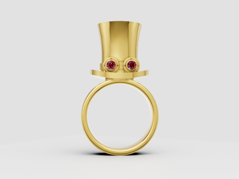 Gold Ring Design 3Dプリントモデル