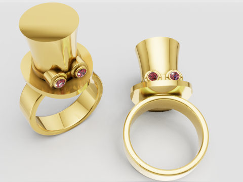 Gold Ring Design 3D Принт Модель