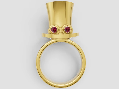 Gold Ring Design 3D Print Model