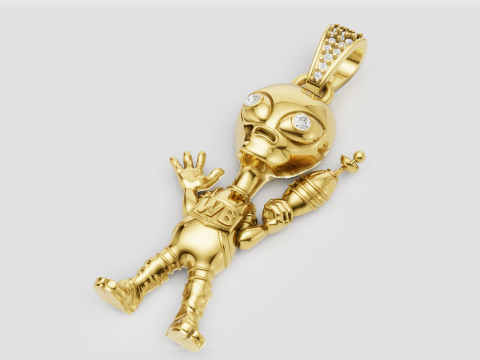 Alien pendant 3D Принт Модель