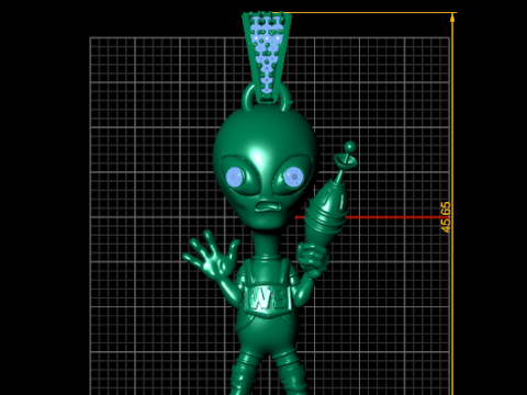 Alien pendant 3D Принт Модель