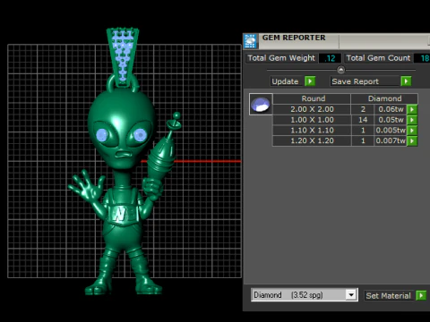 Alien pendant 3D Print Model