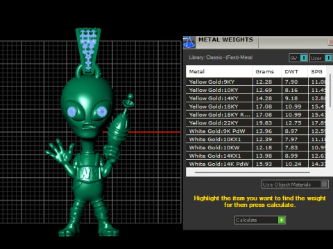 Alien pendant 3D Print Model