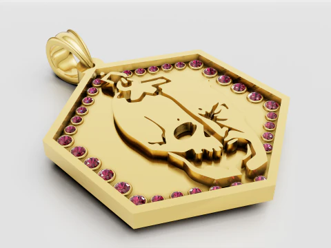 Dual face pendant 3D Print Model
