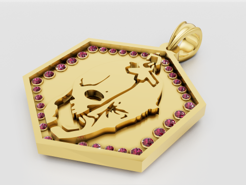 Dual face pendant 3D-printmodel