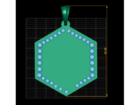 Dual face pendant 3D-printmodel