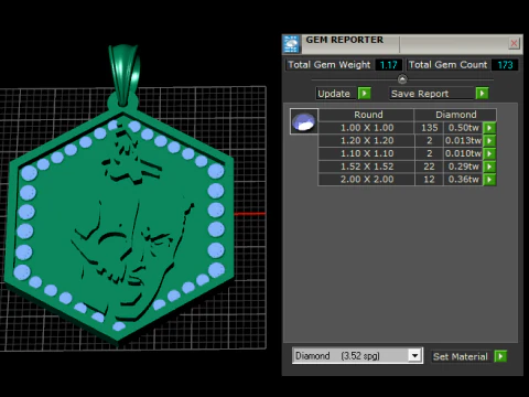 Dual face pendant 3D Print Model