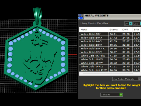 Dual face pendant 3D Print Model