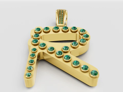 Зелений коштовний камінь 3D Принт Модель