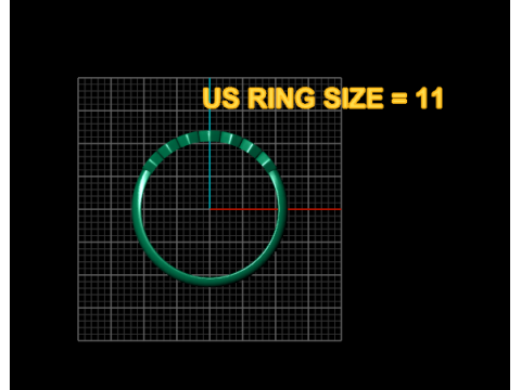 Hexagon gemstone ring Modèles 3D en vedette
