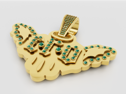 Bird pendant design 3D-printmodel
