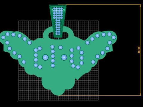 Bird pendant design 3D Print Model