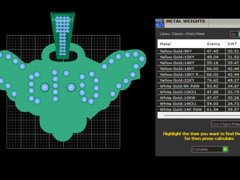 Bird pendant design 3D-printmodel