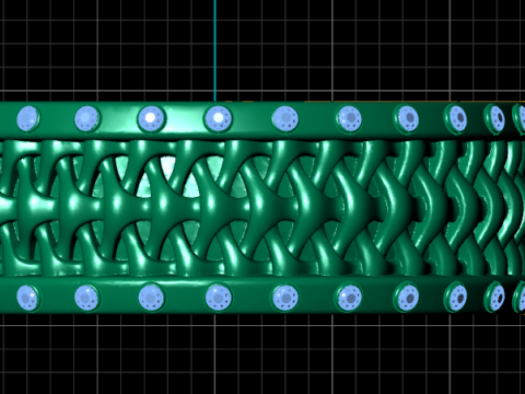Lattice gold band ring 3Dプリントモデル