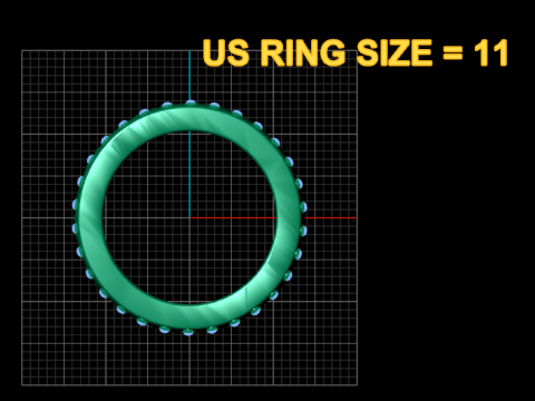 Lattice gold band ring 3Dプリントモデル