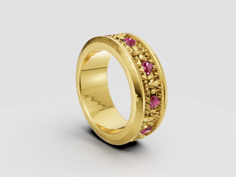 Gold ring 3D प्रिंट मॉडल