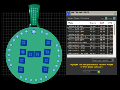 Gold letter pendant 3D Print Model