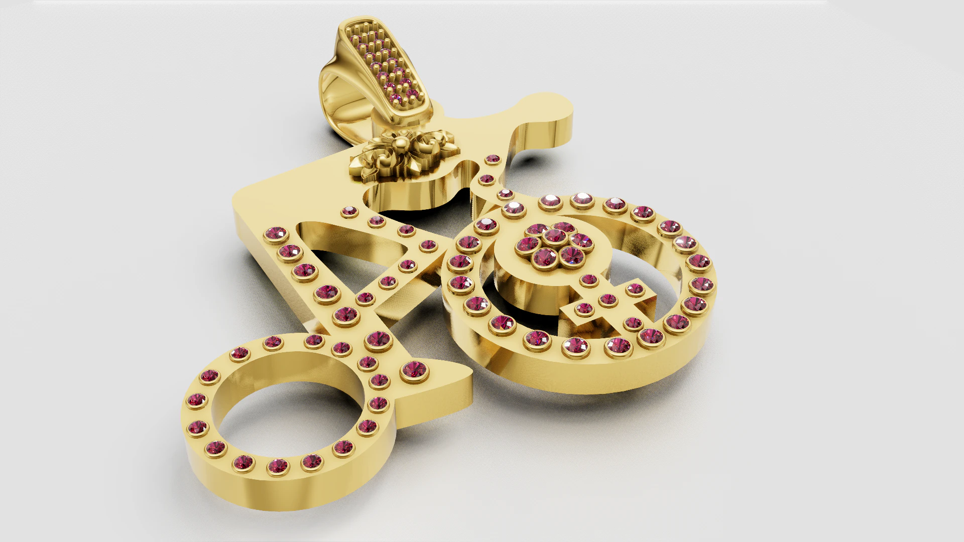 Custom name pendant 3D Print Model .c4d .max .obj .3ds .fbx .stl .blend 