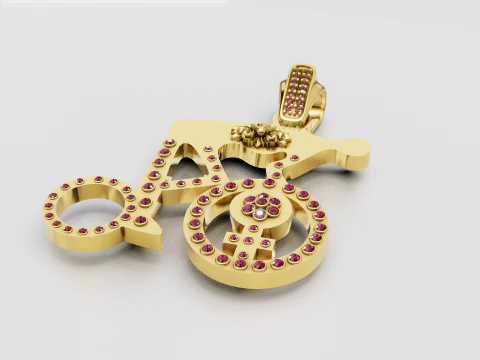 Custom name pendant 3D Print Model