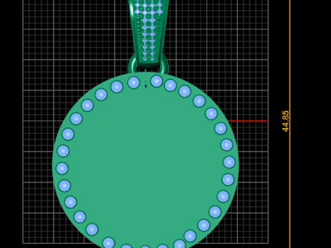 Gold clock pendant 3D Принт Модель