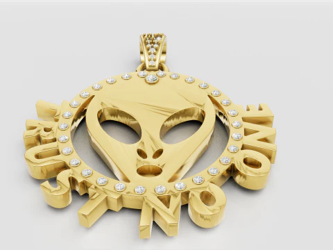 Pendentif extraterrestre Modèles 3D en vedette