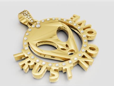 Alien pendant 3D Baskı Modeli