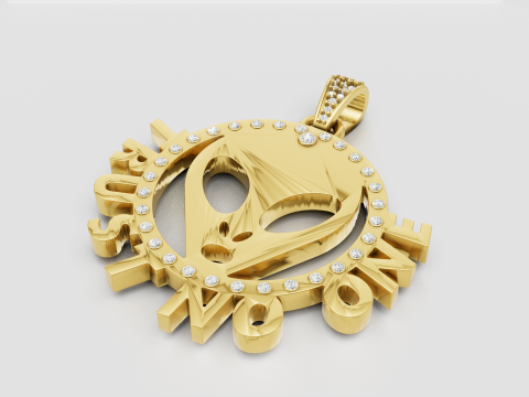 Alien pendant 3D Baskı Modeli