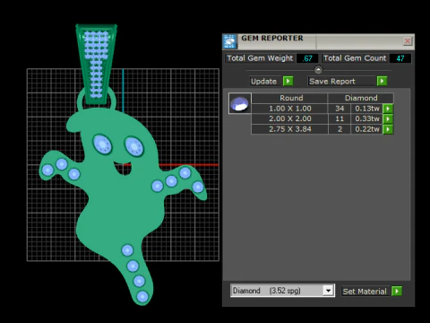 Smiling Ghost Pendant 3D Print Model