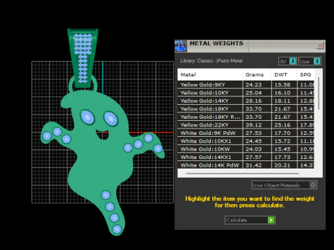 Smiling Ghost Pendant 3D Print Model