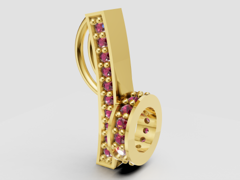 Jewelry bail pendant 3D-printmodel