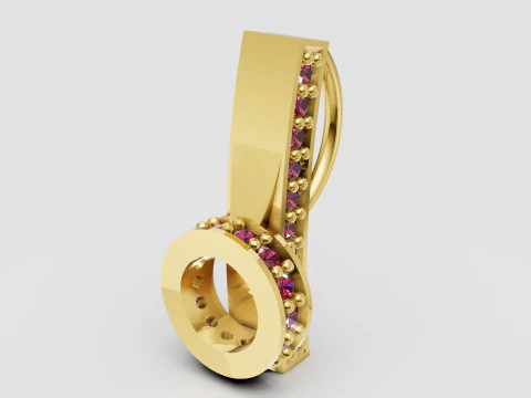 Jewelry bail pendant 3D Print Model