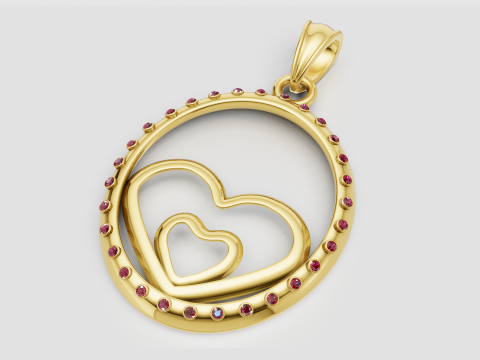 Elegant love jewelry Model do druku 3D